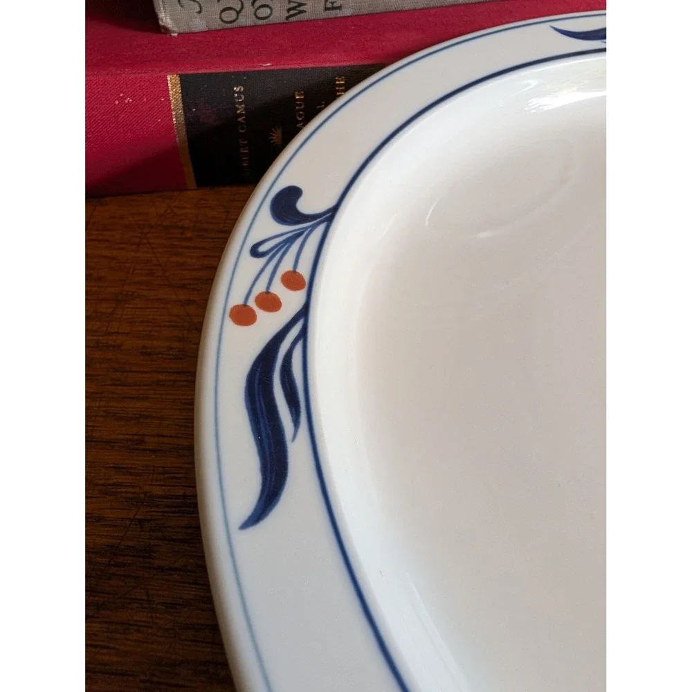 Dansk Bistro Maribo Blue Dinner Plates Set of 4 Niels Refsgaard 10.25in
